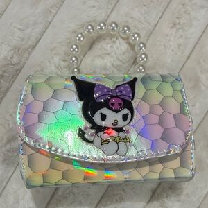 Kuromi kids light up purse/crossbody with Pearl Handle